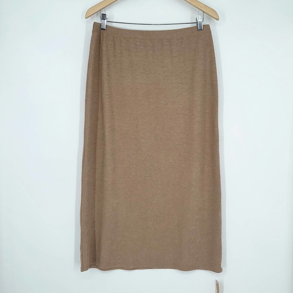 REFORMATION Janice Set Knit Cardigan and Midi Skirt Set in Buff NWT - Picture 8 of 12